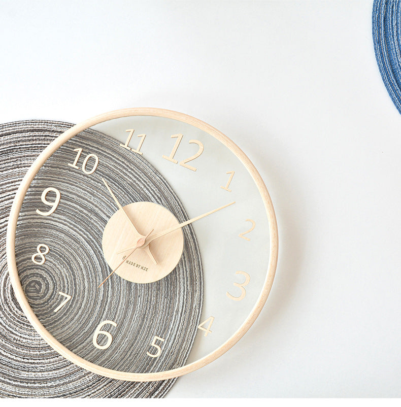 RustikClock | Houten Analoge Wandklok - Rustiek Home Décor