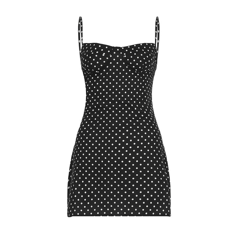 Leya | Zomerminijurk voor dames – Luchtige, casual en feestelijke jurk met stippen
