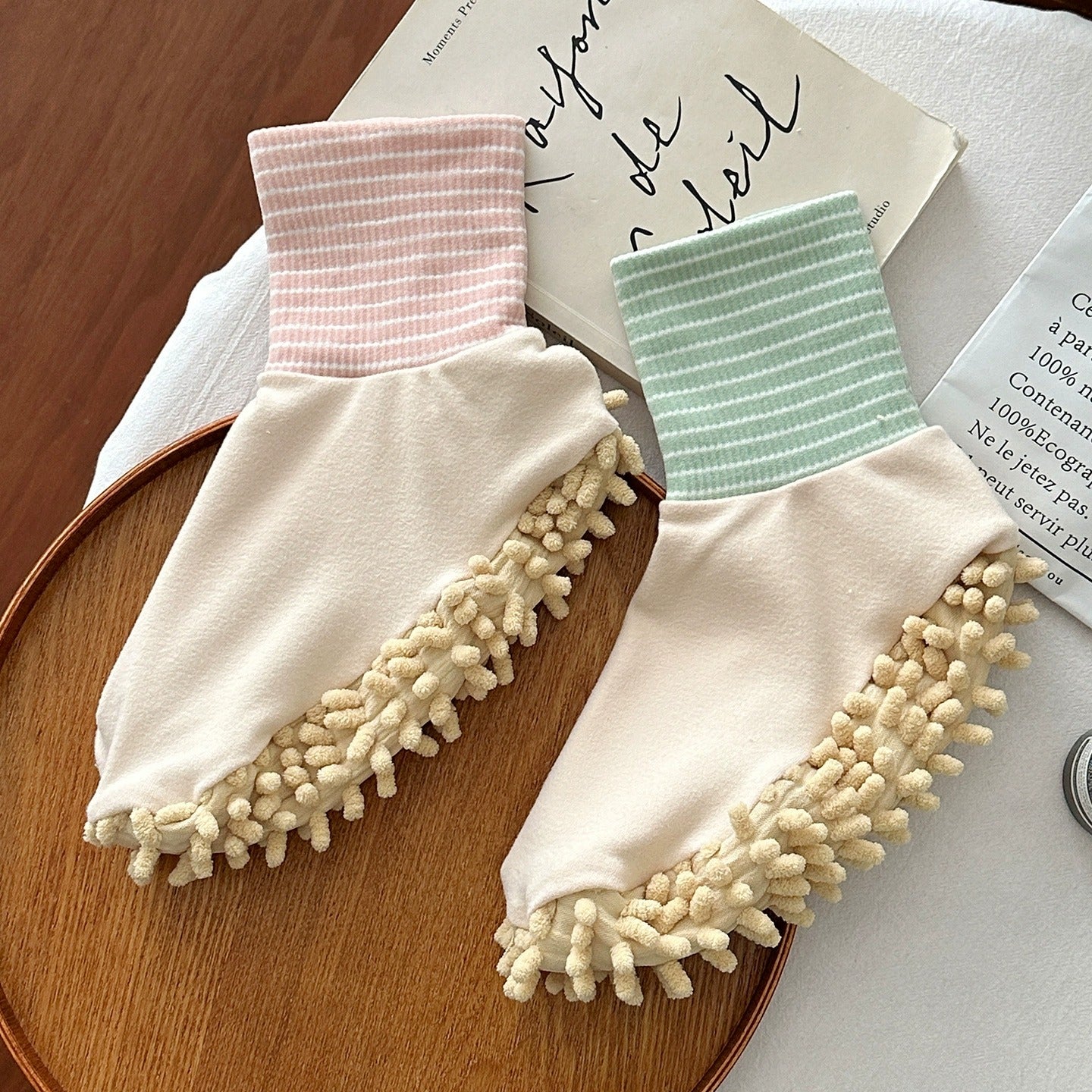 MopSocks | Zachte microvezel schoonmaaksloffen – Wasbare vloer stofmop-schoenen voor het reinigen