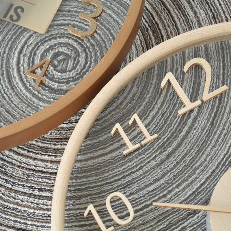RustikClock | Houten Analoge Wandklok - Rustiek Home Décor