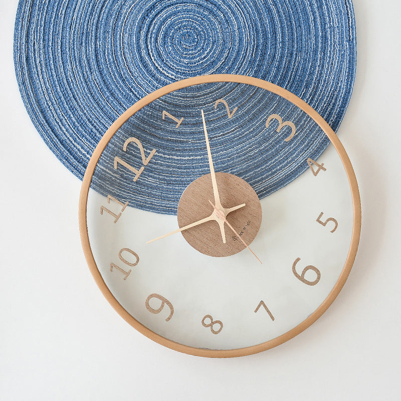 RustikClock | Houten Analoge Wandklok - Rustiek Home Décor