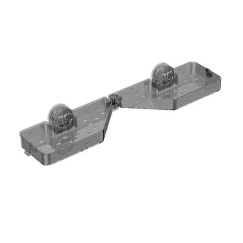 StickShelf | Op de muur te bevestigen opvouwbare badkamerplank met zuignappen – sterke bevestiging