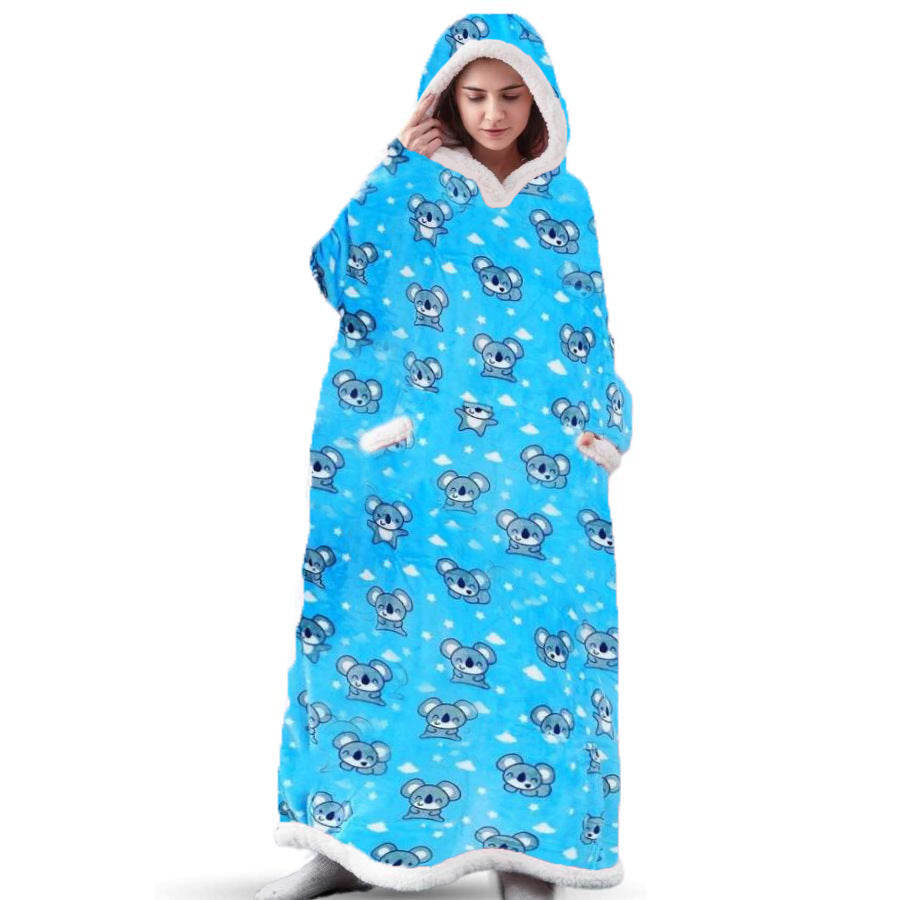 SnugHood | Fleece Hoodie Deken met Mouwen - Oversized Deken die gedragen kan worden, Super Zacht & Warm