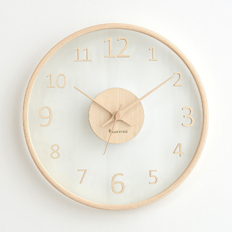 RustikClock | Houten Analoge Wandklok - Rustiek Home Décor
