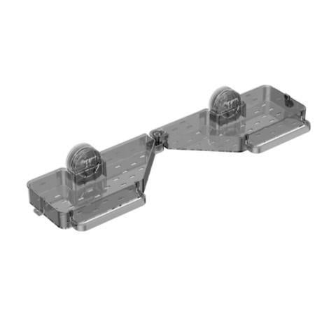 StickShelf | Op de muur te bevestigen opvouwbare badkamerplank met zuignappen – sterke bevestiging