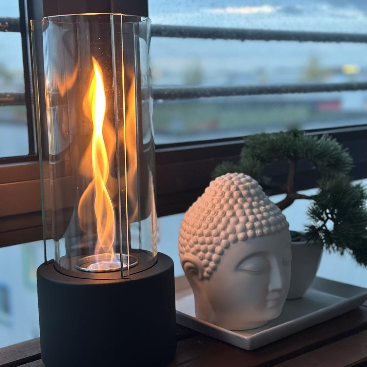 FlamePod | Innovatieve draagbare open haard - vlam olielamp