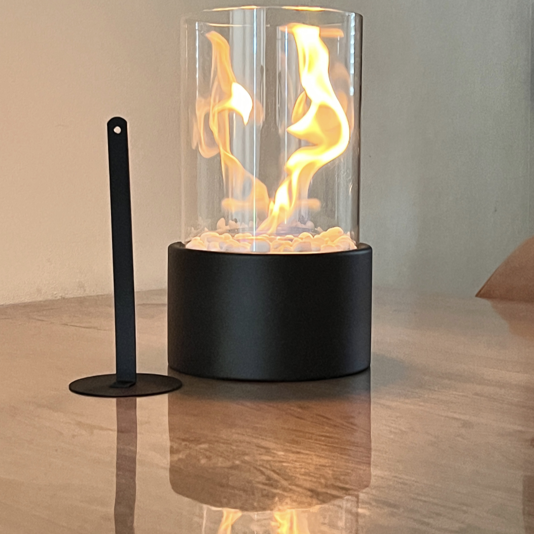 FlamePod | Innovatieve draagbare open haard - vlam olielamp