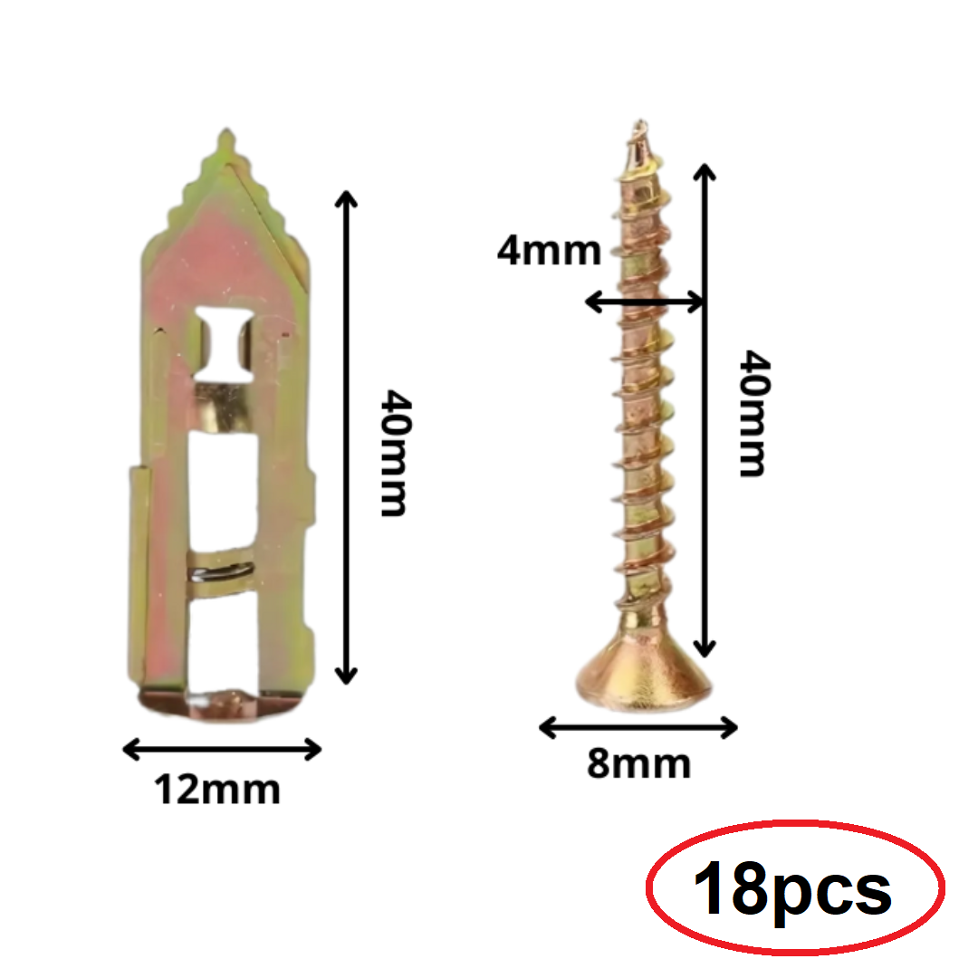 DrillFreeFix | Instant No-Drill wandbevestigingsschroeven en -ankers – Heavy-duty bevestigingsmiddelen voor thuis
