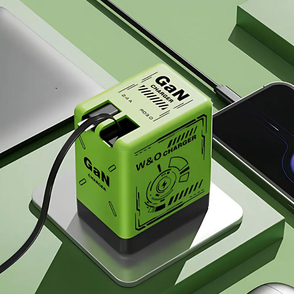 FlexiCharge | Intrekbare dubbele kabeloplader – Reisvriendelijk, snel opladen voor telefoons