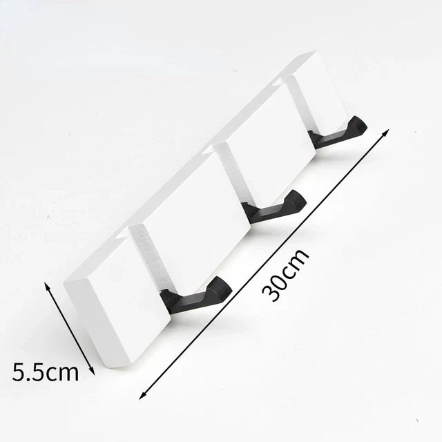 HookHaven | Houten wandkapstok - ruimtebesparende hanger van bamboe en metalen haken
