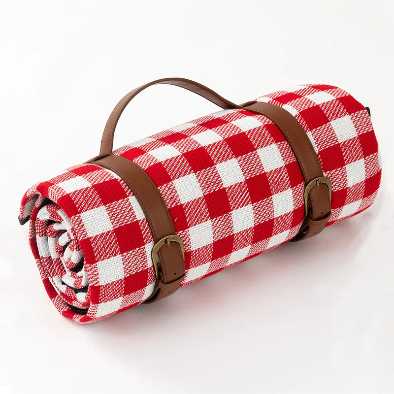 Picniq | Opvouwbare waterdichte picknickdeken met geruit ontwerp – Outdoor reismat