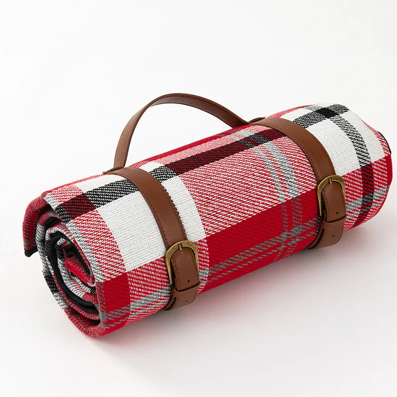 Picniq | Opvouwbare waterdichte picknickdeken met geruit ontwerp – Outdoor reismat