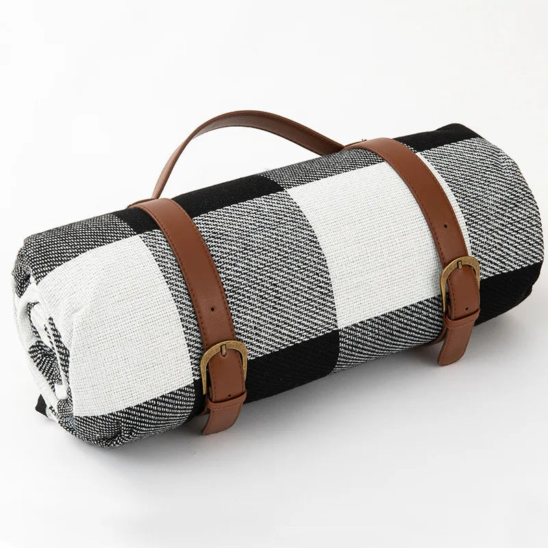 Picniq | Opvouwbare waterdichte picknickdeken met geruit ontwerp – Outdoor reismat
