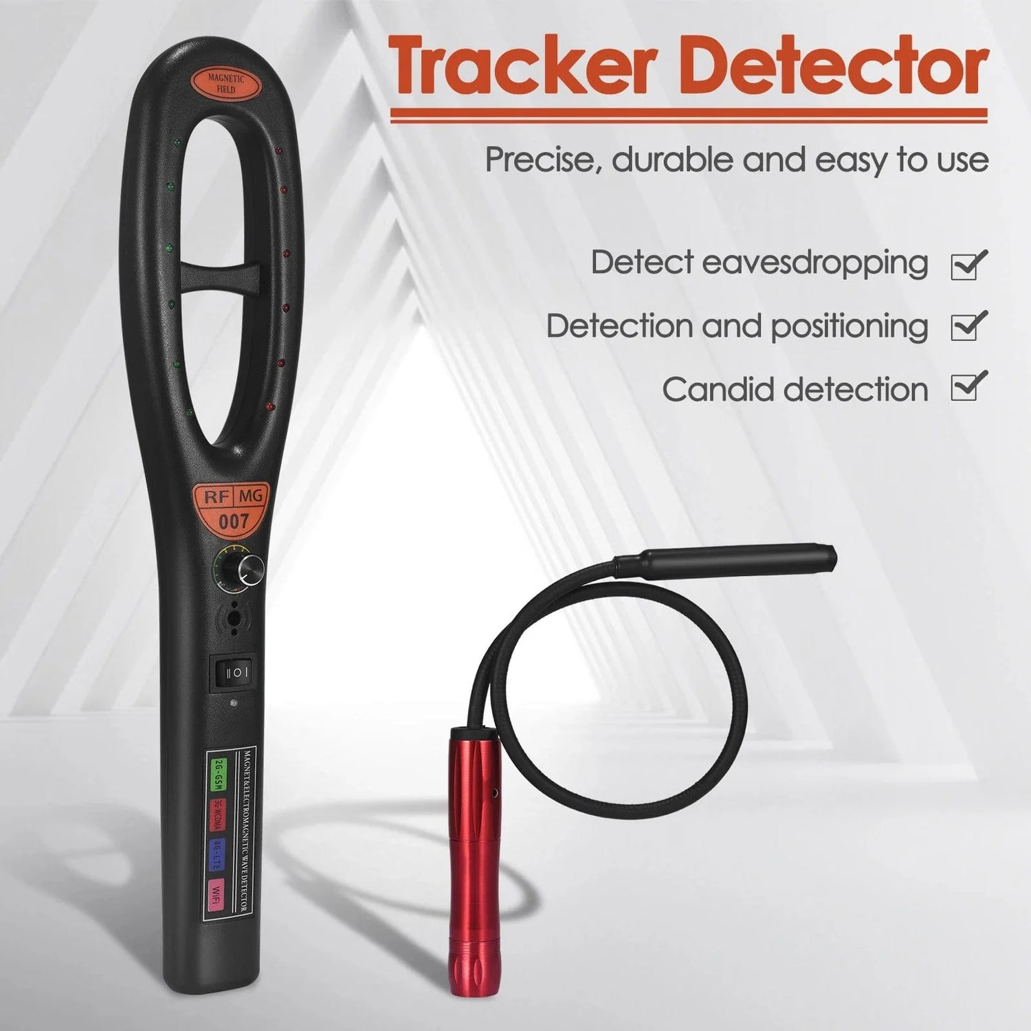 TrackScan | GPS-tracker detector – Anti-trackingapparaat, draadloze spionagetrackerzoeker