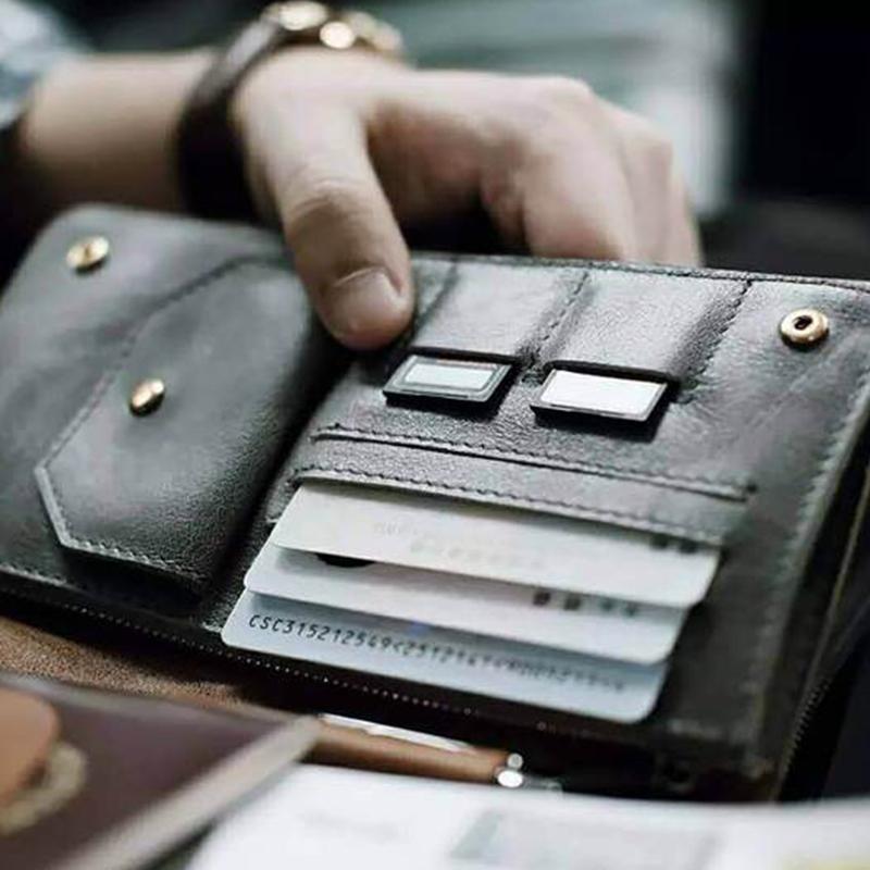 SafePass | RFID-blokkerende leren reisportemonnee, paspoorthouder & kaarthouder
