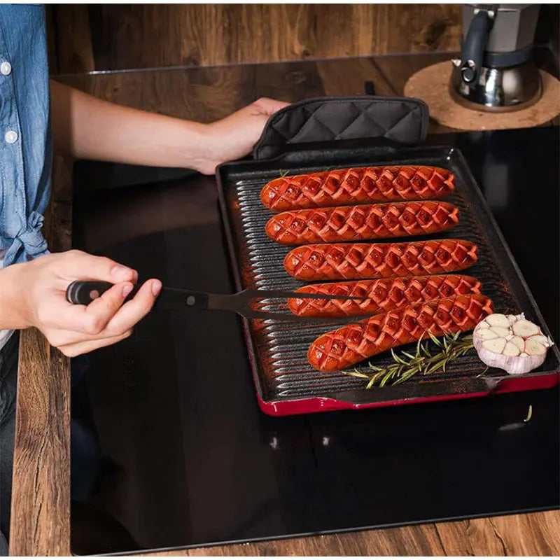 CrissCut | Roestvrijstalen en ABS hotdogsnijder - Perfecte kriskras ruitvormige snijder