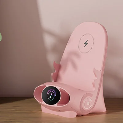 ChairPod | Mini-stoel Draadloze snellader & multifunctionele telefoonhouder, Qi-compatibel