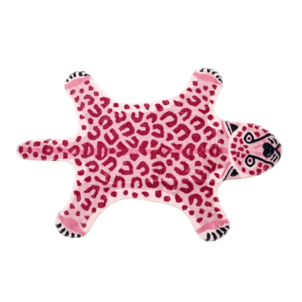 ProwlMat | Vloerkleden met luipaardprint & luipaardvorm - Stijlvolle vloermatten met dierenprint, zachte decoratieve vloerkleden