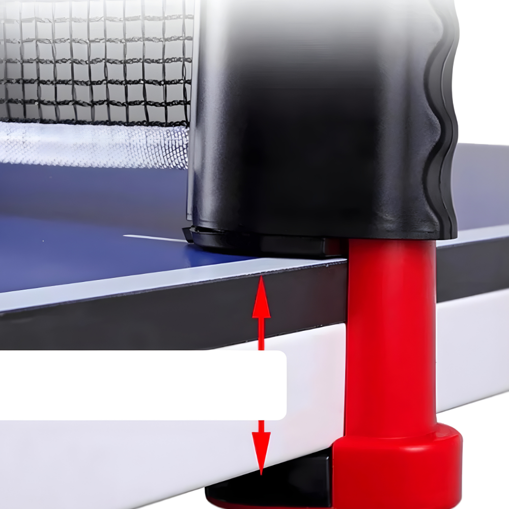PingPort | Compacte draagbare tafeltennisset met intrekbaar net, batjes en ballen voor gezellig familieplezier binnen en buiten