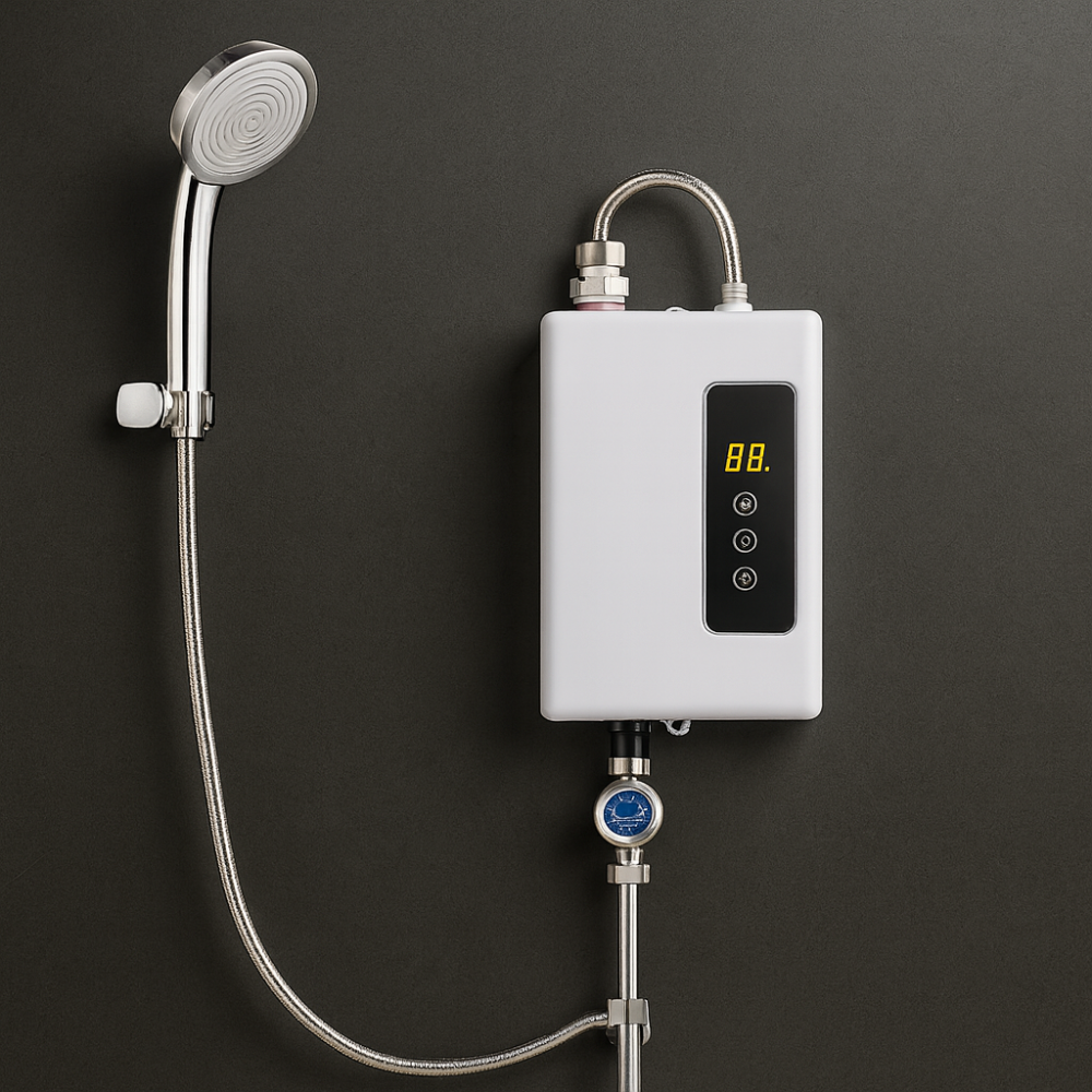 Warmio | Instant tankloze elektrische boiler – Draagbaar warmwatersysteem douche