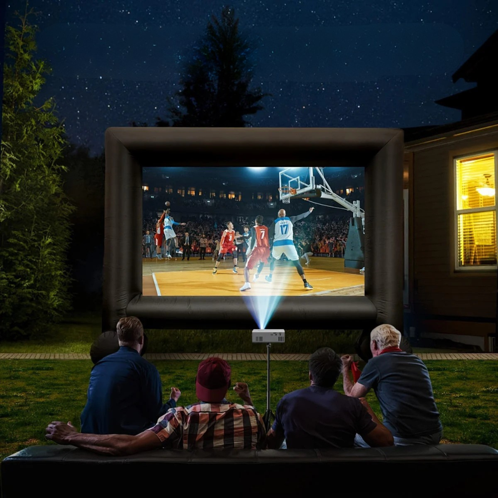 CineVault | Draagbare mini HD LED-projector, 3000 lumen, voor thuis en buiten