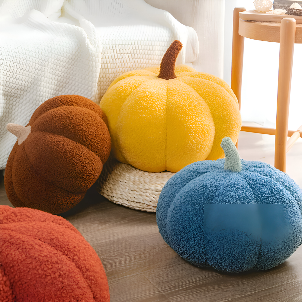 CuddleGourd | Textured Pumpkin Plush Pillow