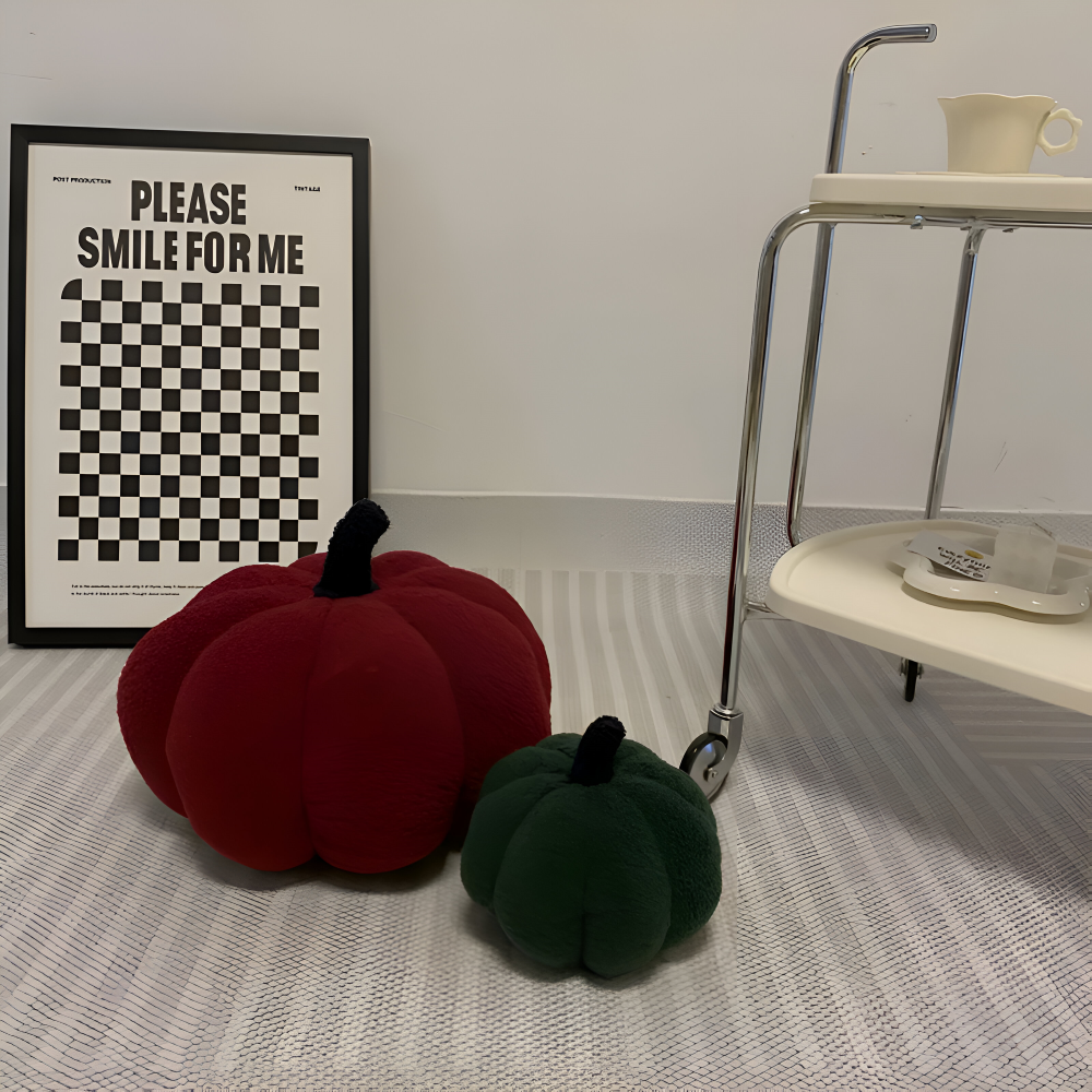 CuddleGourd | Textured Pumpkin Plush Pillow
