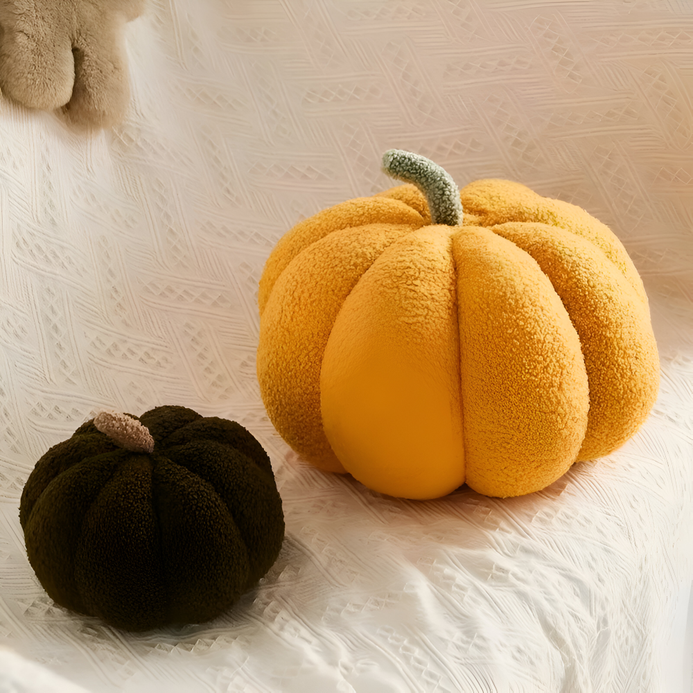 CuddleGourd | Textured Pumpkin Plush Pillow
