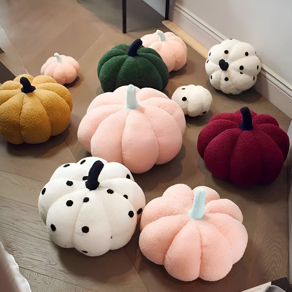 CuddleGourd | Textured Pumpkin Plush Pillow