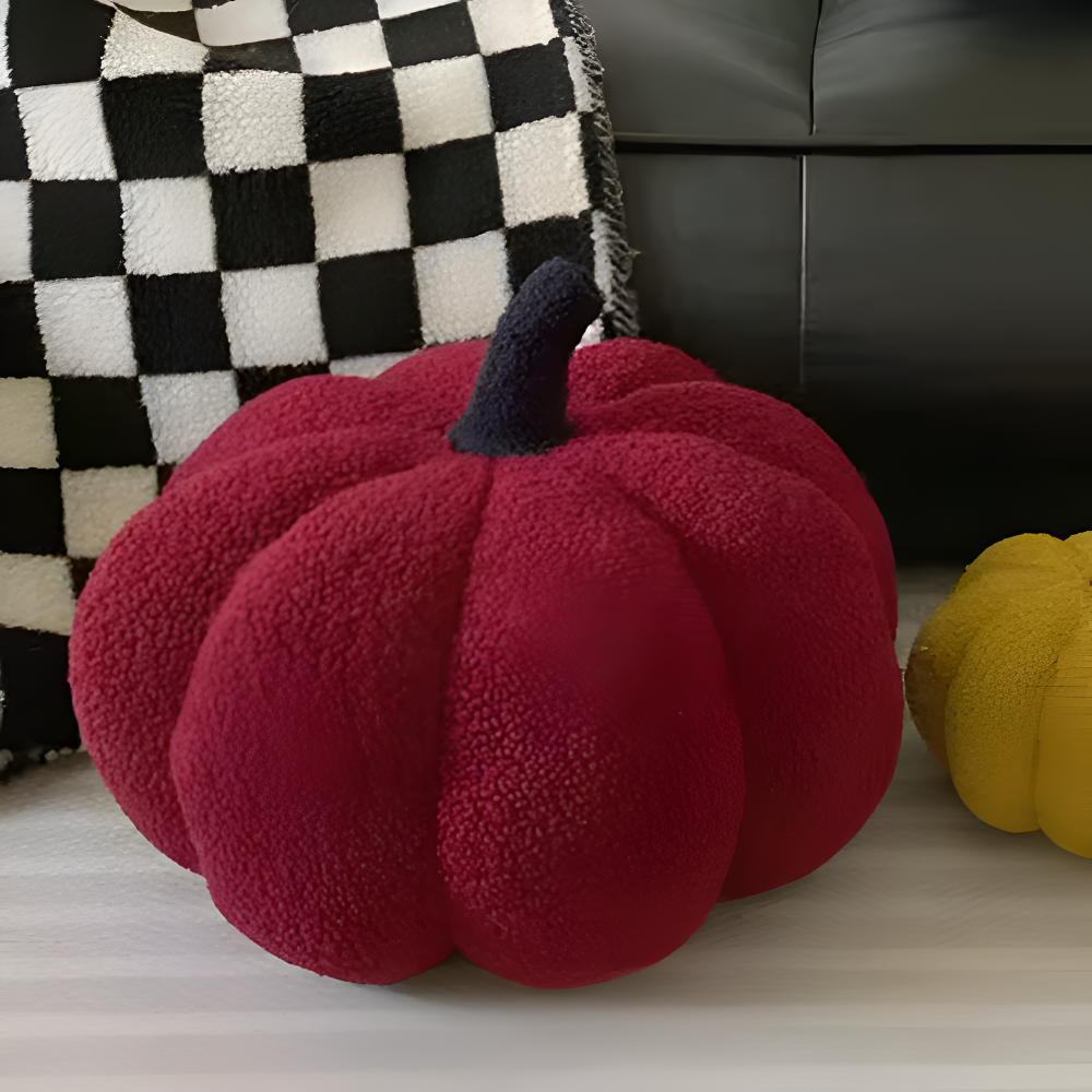 CuddleGourd | Textured Pumpkin Plush Pillow