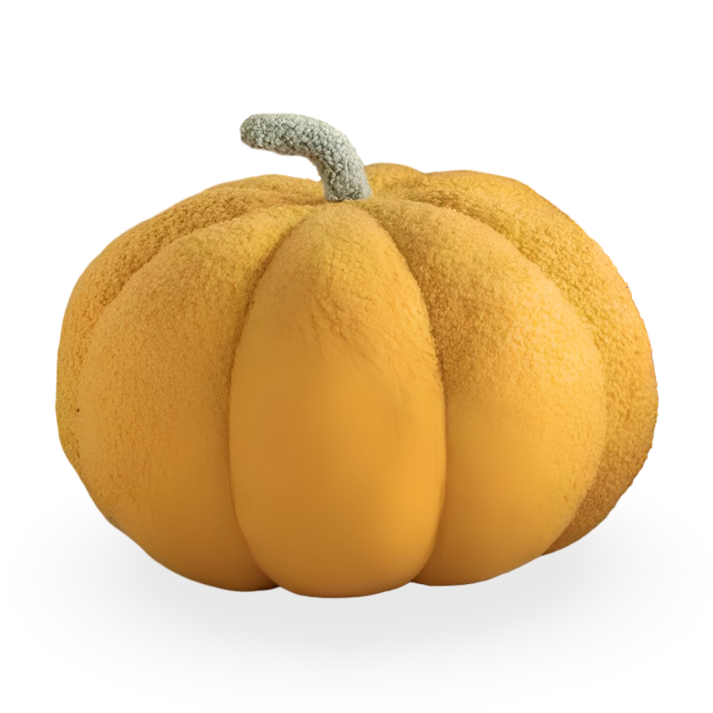 CuddleGourd | Textured Pumpkin Plush Pillow