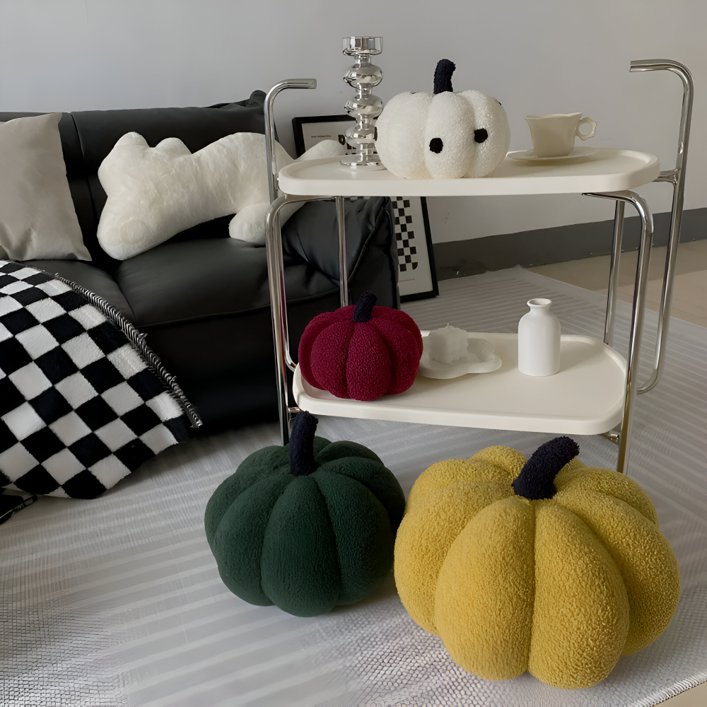 CuddleGourd | Textured Pumpkin Plush Pillow