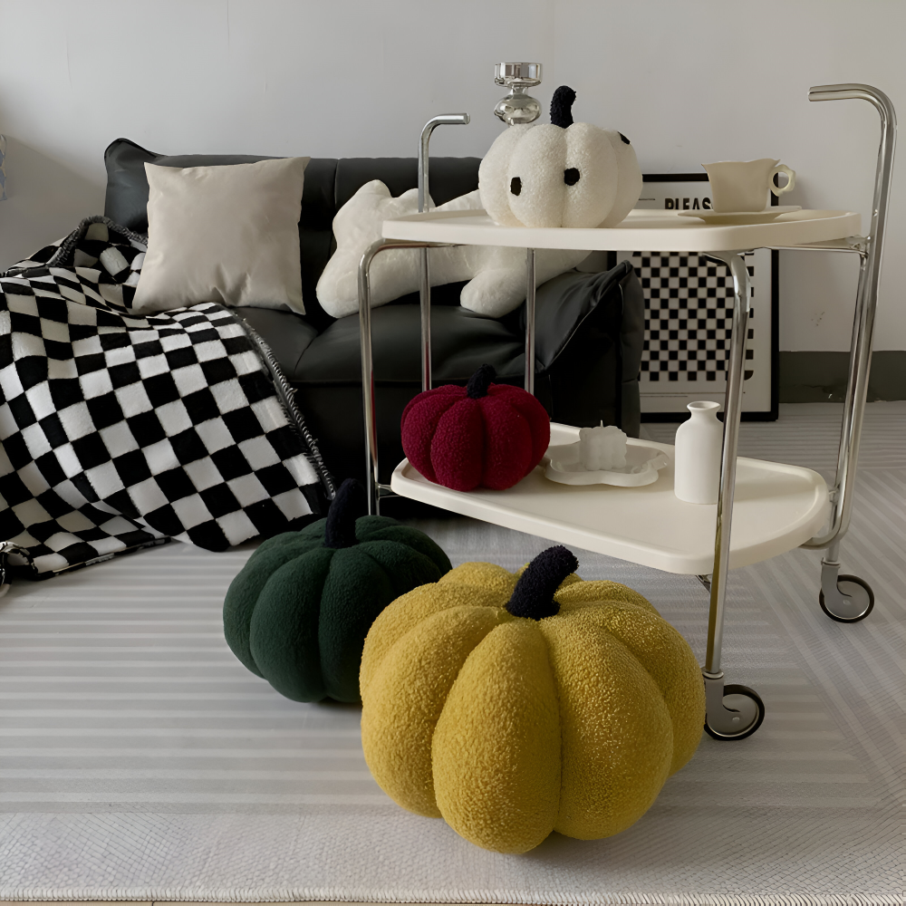 CuddleGourd | Textured Pumpkin Plush Pillow