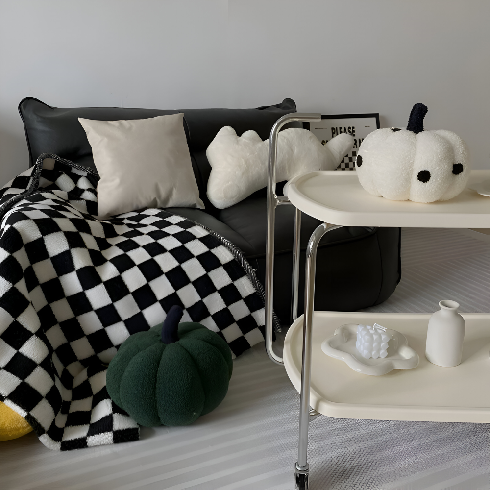 CuddleGourd | Textured Pumpkin Plush Pillow