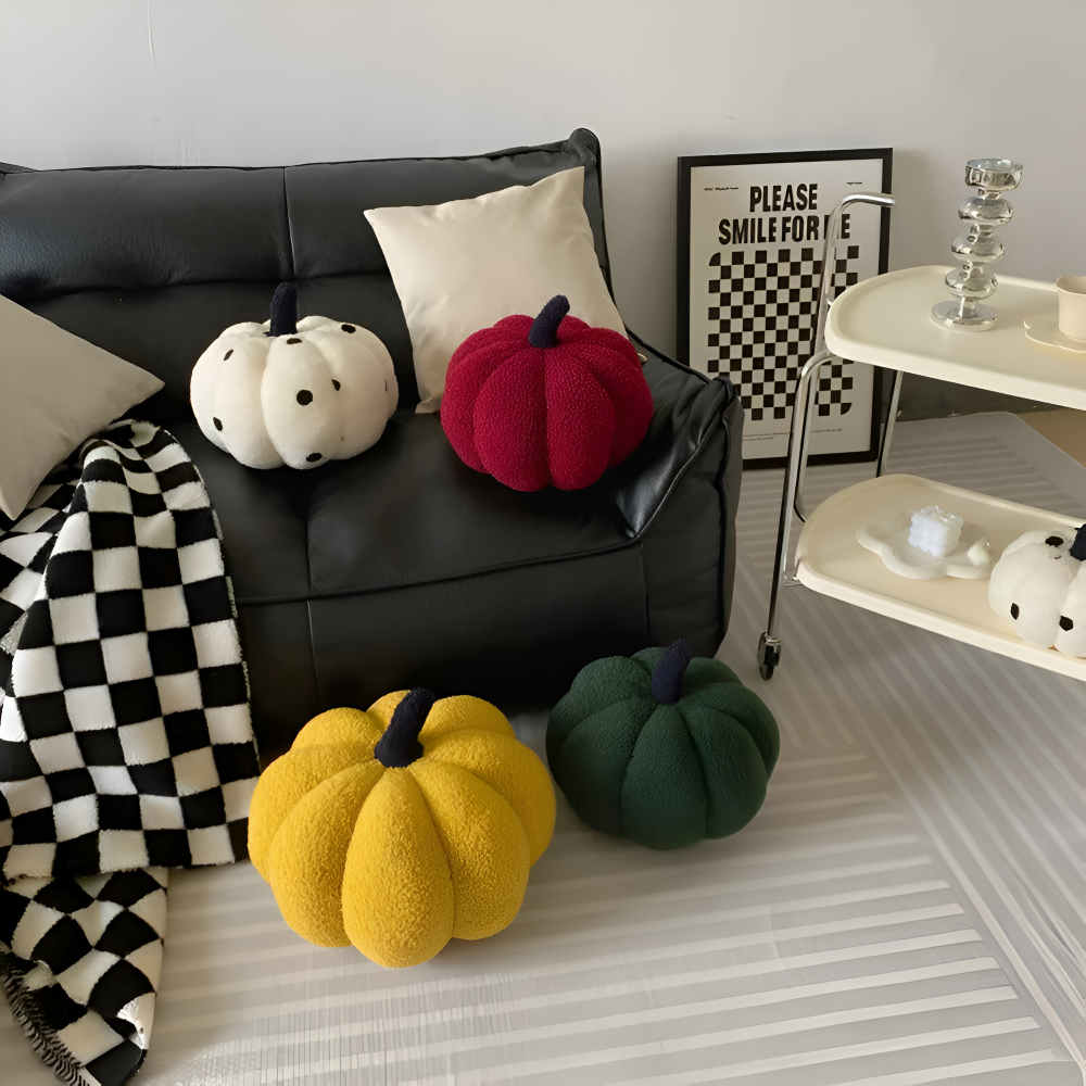 CuddleGourd | Textured Pumpkin Plush Pillow
