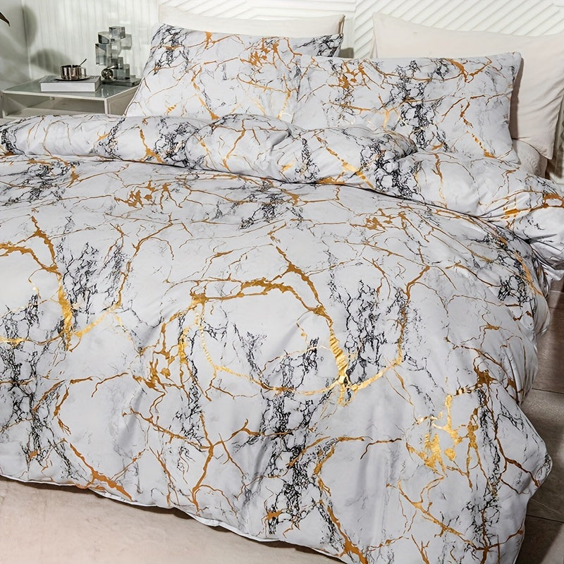 SilkAura | Premium satijnen dekbedovertrekset – 4-delig zacht beddengoed, hypoallergeen dekbed