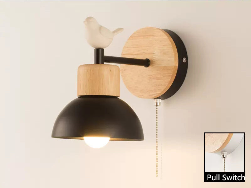 TimberRay | Scandinavische houten wandlamp - Rustieke woningverlichting, stijlvolle wandlamp