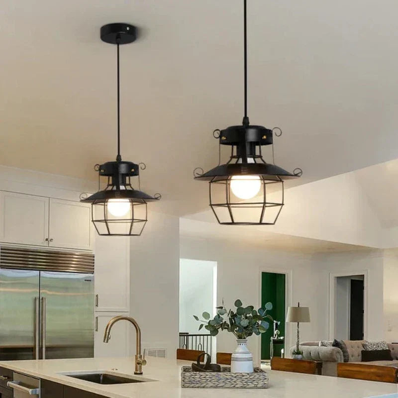 ForgeLight | Vintage ijzeren hanglamp, industriële stijl, ideaal voor woonkamer of slaapkamer