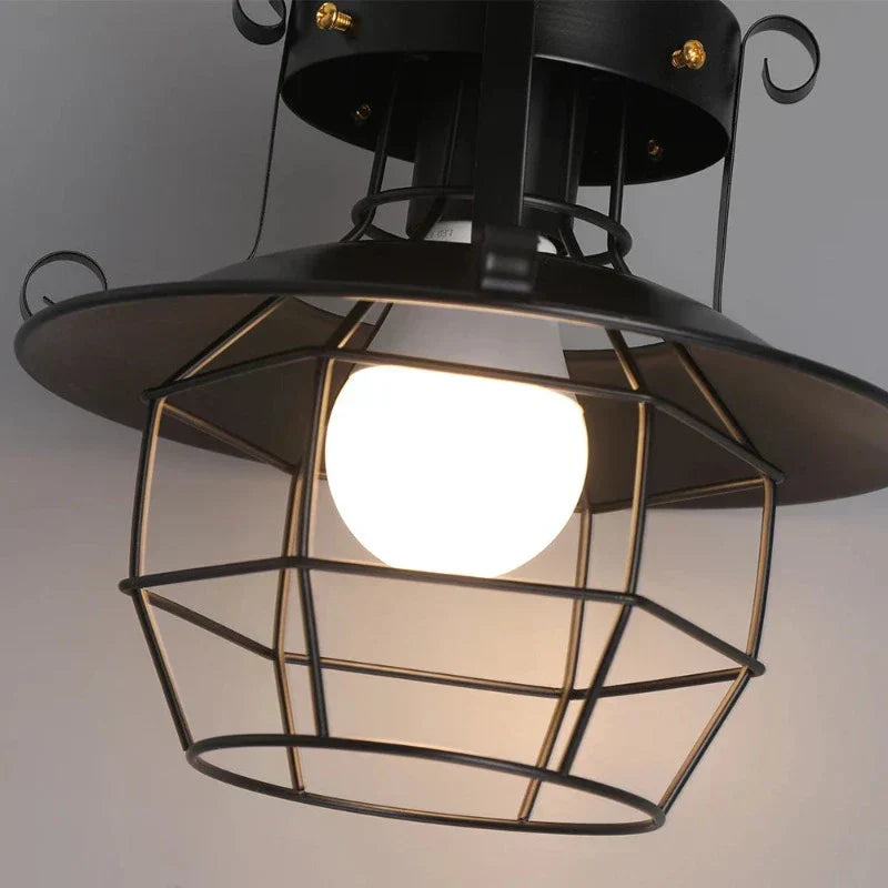 ForgeLight | Vintage ijzeren hanglamp, industriële stijl, ideaal voor woonkamer of slaapkamer