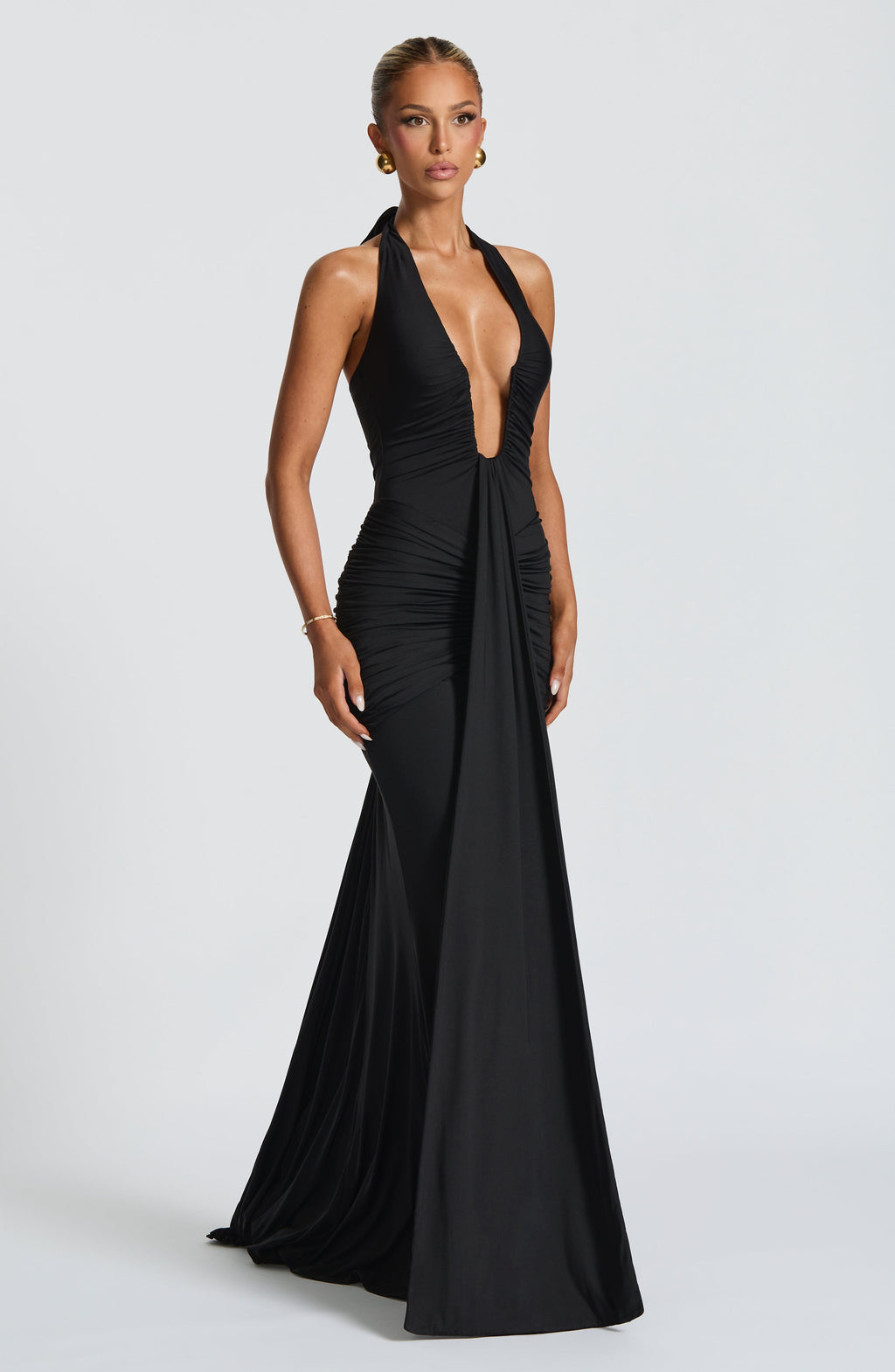 Orianae | Maxijurk voor dames, zwart – soepel vallende, casual en elegante zomerjurk