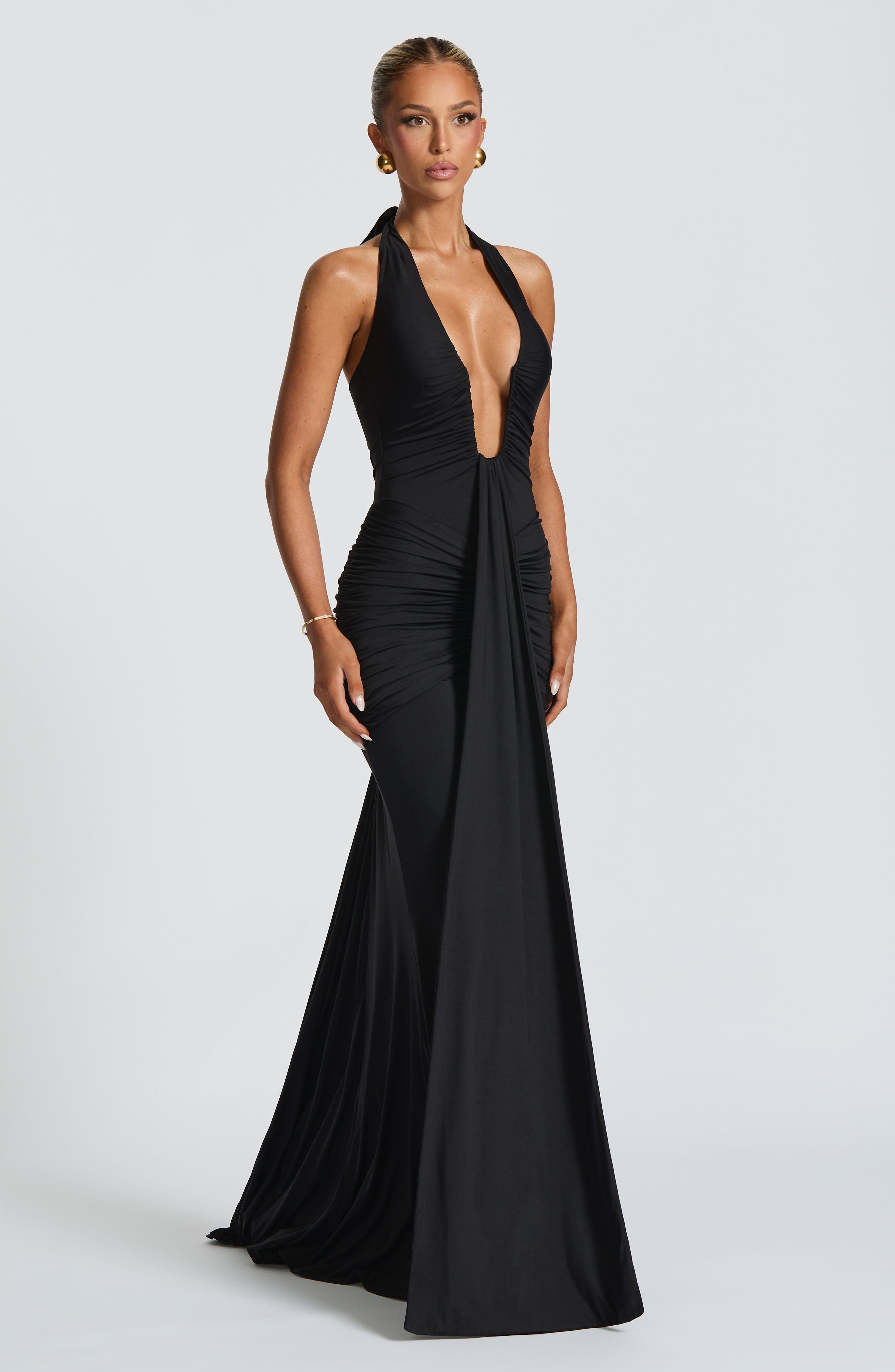 Orianae | Maxijurk voor dames, zwart – soepel vallende, casual en elegante zomerjurk