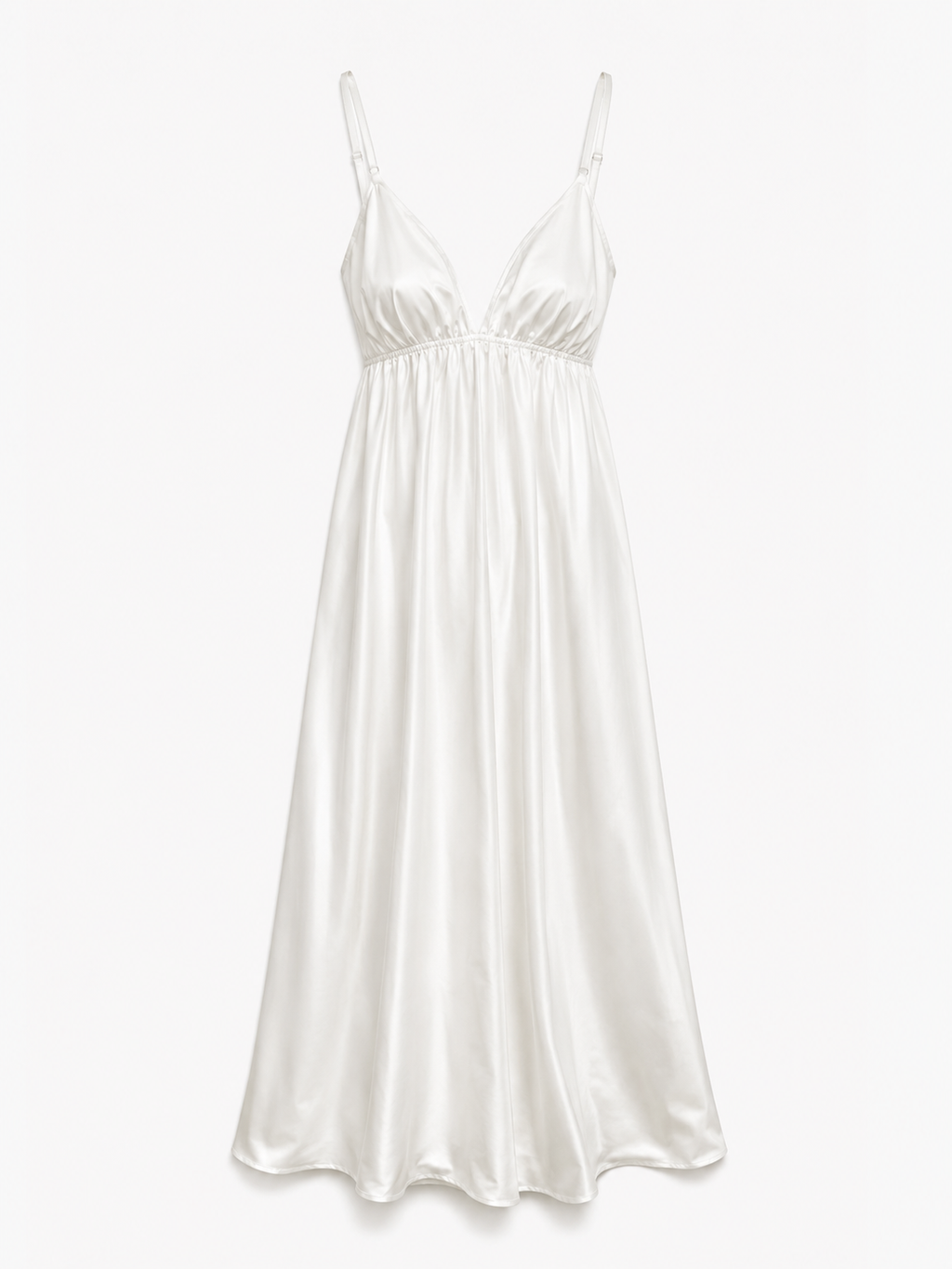 Verina | Zomerse maxi-jurk voor dames – Witte, soepel vallende, elegante jurk met open rug