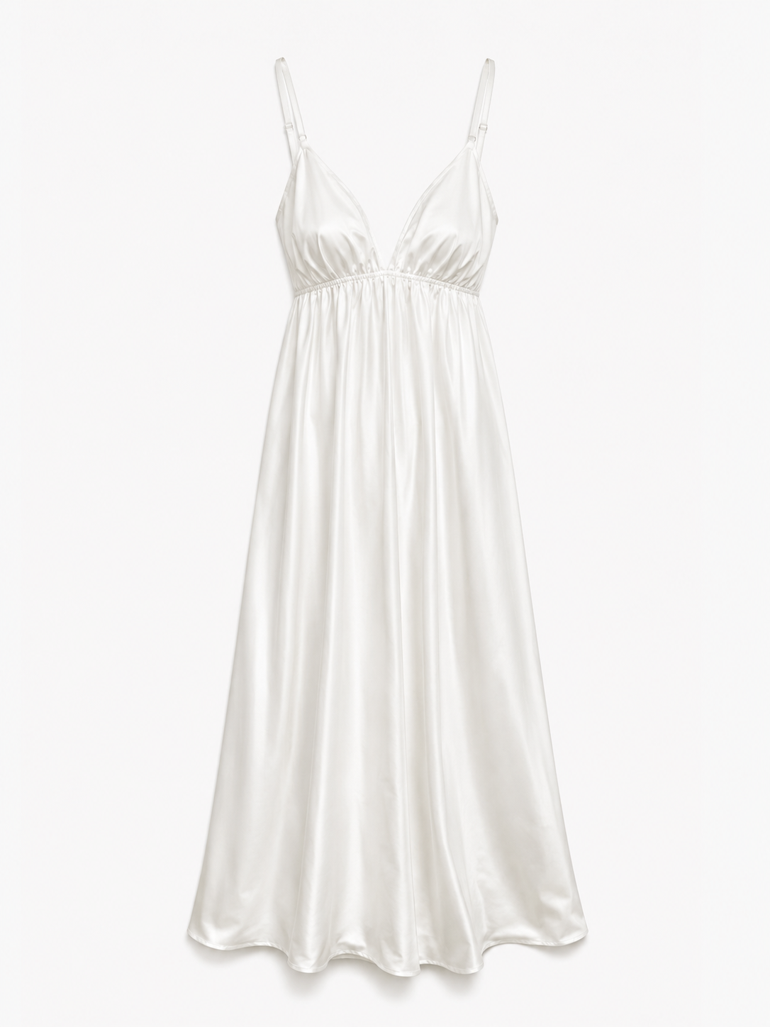 Verina | Zomerse maxi-jurk voor dames – Witte, soepel vallende, elegante jurk met open rug