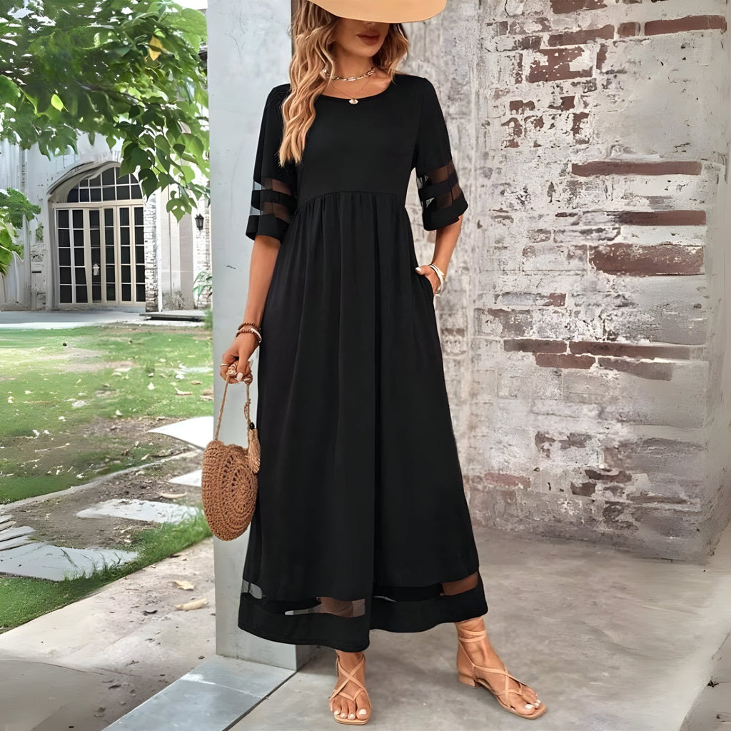 Tarelle | Midi-gebreide jurk voor dames – Elegante, nauwsluitende jurk met slanke pasvorm