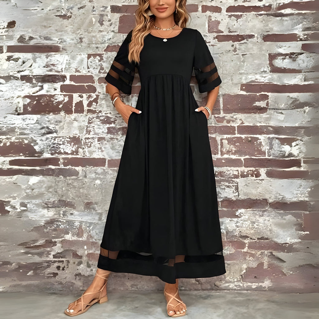 Tarelle | Midi-gebreide jurk voor dames – Elegante, nauwsluitende jurk met slanke pasvorm