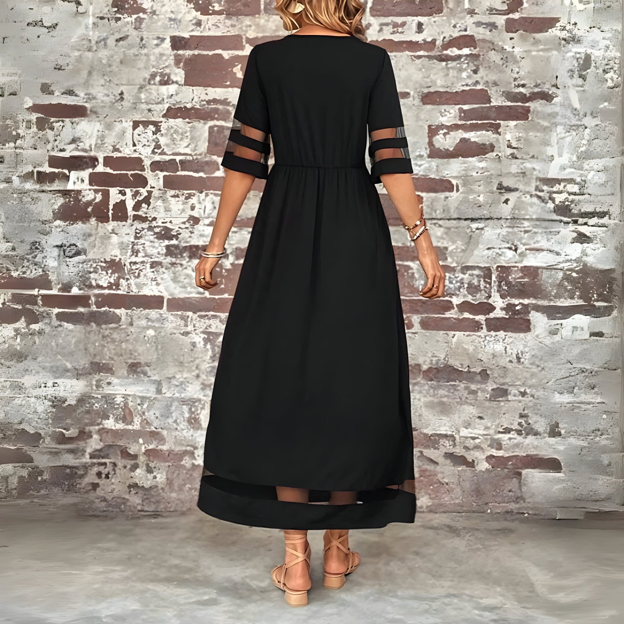 Tarelle | Midi-gebreide jurk voor dames – Elegante, nauwsluitende jurk met slanke pasvorm