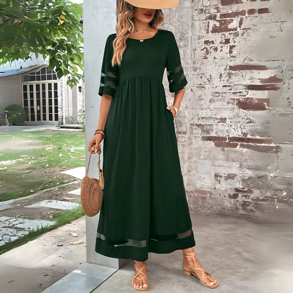 Tarelle | Midi-gebreide jurk voor dames – Elegante, nauwsluitende jurk met slanke pasvorm