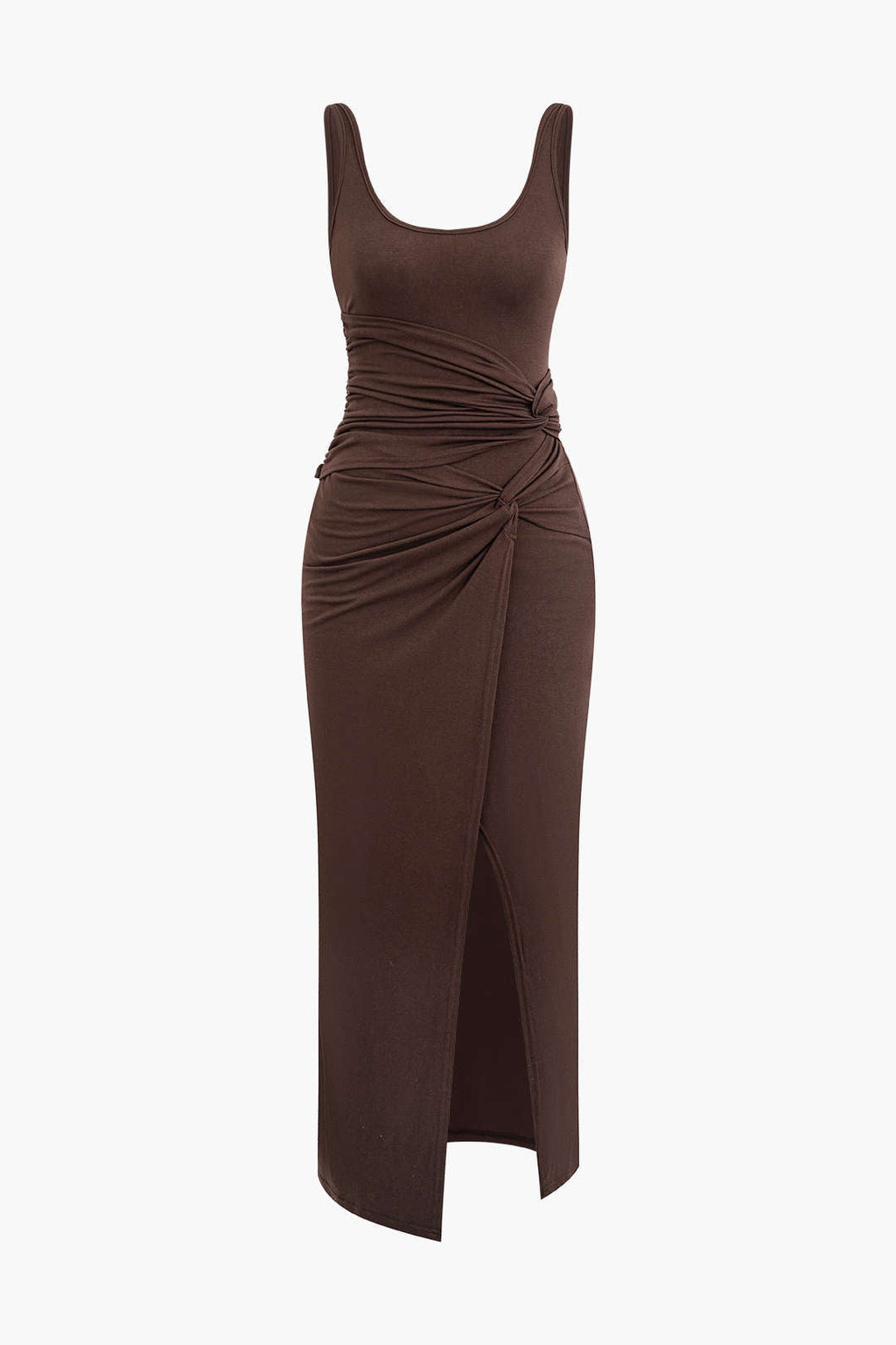 Verena | Elegante midi-feestjurk – Formele damesjurk met zijsplit