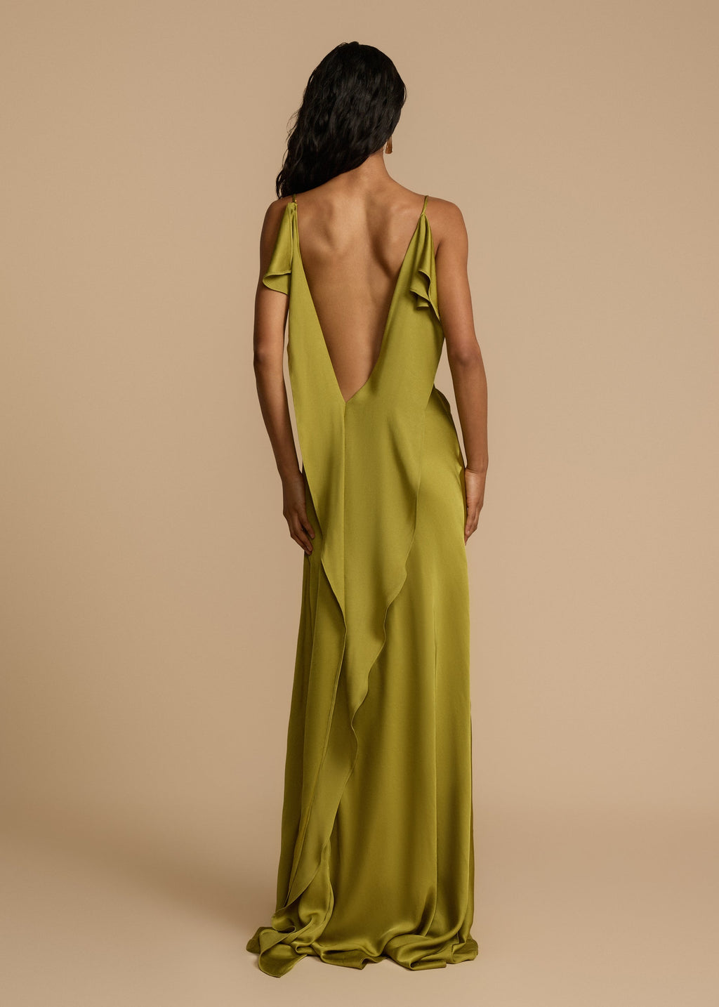 Peni | Elegante satijnen midijurk voor dames – Zijdezachte feest- en avondjurk