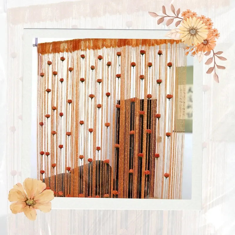 PetalVeil | Roosdraad deurgordijn - Elegant String Tassel Scheidingswand